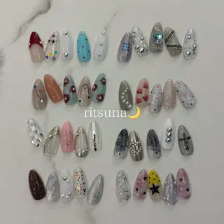 ネイル ritsuna🌙 nail 堺筋本町のネイルデザイン