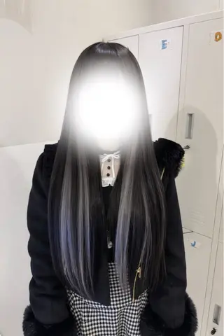 ロング カラー 髪質改善 艶髪矯正 エクステ かいり✂️のヘアスタイル