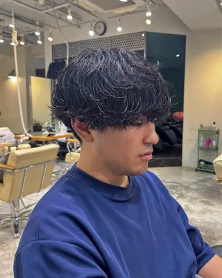 ショート メンズ センターパート職人 柏/メンズ/ ハルキのヘアスタイル