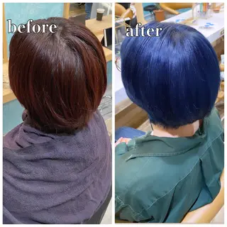 ショート カラー 🌈ブリーチ特化🌈 MINATOのヘアスタイル