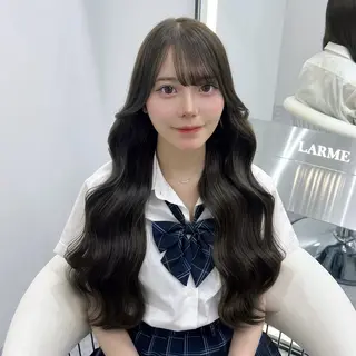 ロング カラー うる艶カラー×韓国 ヘア/Yumi🎀のヘアスタイル