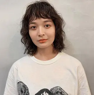 ミディアム パーマ 🌿ボブ パーマ高橋啓太🌿のヘアスタイル