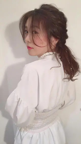 ロング ヘアアレンジ 店長/mao/ 前髪/顔周りカットのヘアスタイル