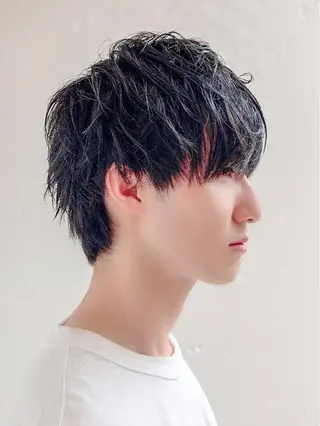 ショート カラー パーマ メンズ 美髪矯正 Rioのヘアスタイル