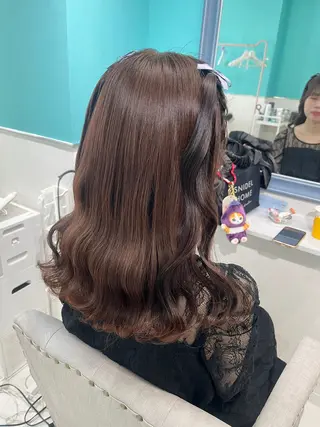 セミロング ヘアアレンジ ☁️hinako☁️ 1HAVANAのヘアスタイル