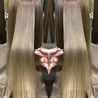 ロング カラー 比嘉 翼のヘアスタイル
