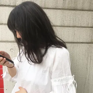 ミディアム カラー 低ダメージパーマ ケアパーマ/武田明大のヘアスタイル