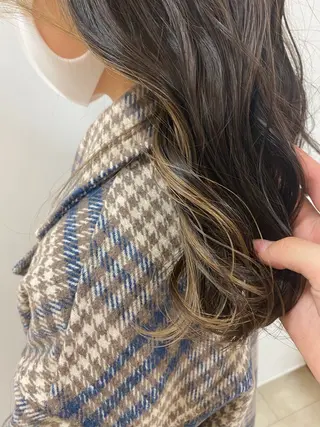 セミロング カラー ブリーチ✨/似合わせ カラー🎀/Yuzuのヘアスタイル
