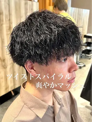 ショート パーマ メンズ メンズパーマ職人 加藤 弘貴のヘアスタイル