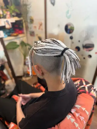 ミディアム ヘアアレンジ メンズ scamp⭐️ さくらのヘアスタイル