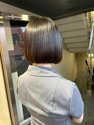 ミディアム ハッシュカット 暖色カラー/伊藤菜月のヘアスタイル
