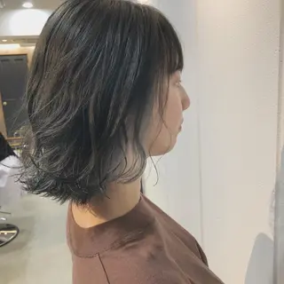 ミディアム カラー cherir髪質改善 パーソナルカラー診断のヘアスタイル