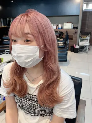 ロング カラー ヘアアレンジ キッズ マツエク・マツパ アイブロウ 透明感カラー🤎 ゆりのヘアスタイル