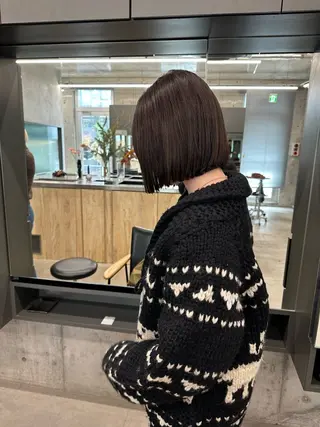 ミディアム ボブ/似合わせカット /ニュアンスカラーのヘアスタイル