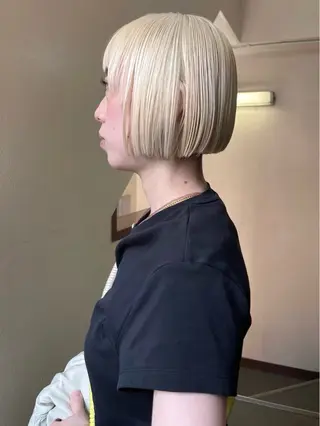 ミディアム カラー 安部佑哉/ハイトーン /レイヤー/ブリーチのヘアスタイル