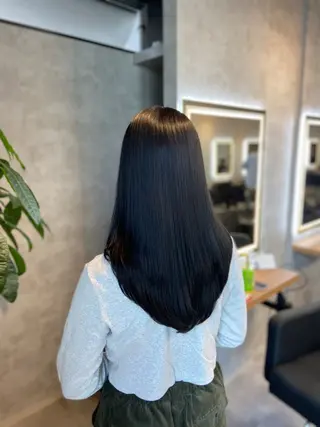 ロング カラー ヘアアレンジ レイヤー×透明感カラ ーHAYATOのヘアスタイル