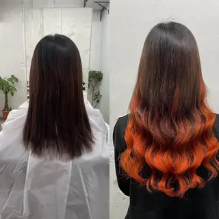 ロング カラー 🧡艶髪ちゅるん髪 🫧🧡YUKI❄️のヘアスタイル