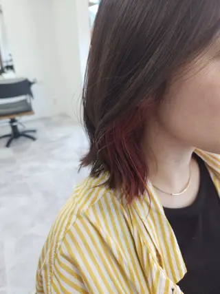 ミディアム カラー Yumi/艶髪/ 透明感カラー🤍のヘアスタイル