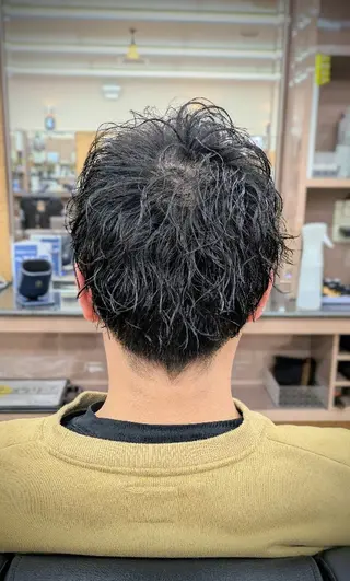 ショート パーマ 理容プラージュ燕三条 福井のヘアスタイル