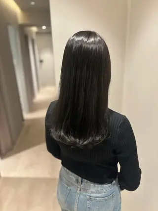 ロング カラー 髪質改善カラー ベージュ🤎YUMEのヘアスタイル