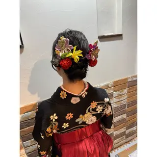 セミロング ヘアアレンジ 🦋エクステ/透明感 カラー🦋宮川莉央のヘアスタイル