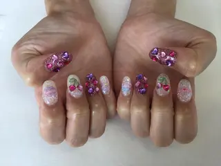 ネイル 💎🐰 saki. m 🐰💎のネイルデザイン