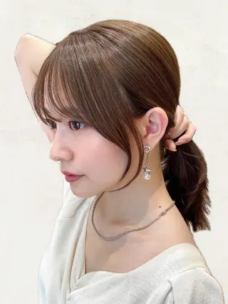セミロング 🧡くびれヘア/前髪 顔周り🧡久原結衣のヘアスタイル