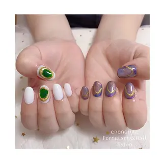 ショート ネイル 👑enen style👑のネイルデザイン
