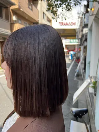 ミディアム カラー パーマ ヘアアレンジ 堀井 凌平のヘアスタイル