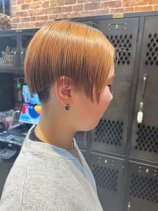 ショート カラー メンズ 久木原 ゆりのヘアスタイル