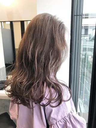 セミロング カラー パーマ ヘアアレンジ メンズ キッズ stylist 🌸 kana.のヘアスタイル