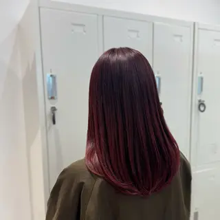 ロング カラー 縮毛矯正+モテカラー 🎀✨MIHOのヘアスタイル