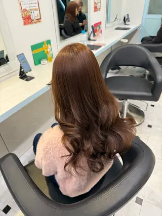 カラー 🇰🇷韓流暖色ヘア 🍒saaya🍒のヘアスタイル