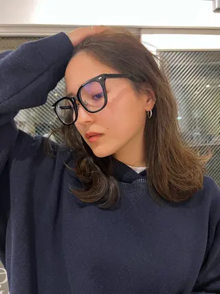 ミディアム YUIKA 江古田のヘアスタイル