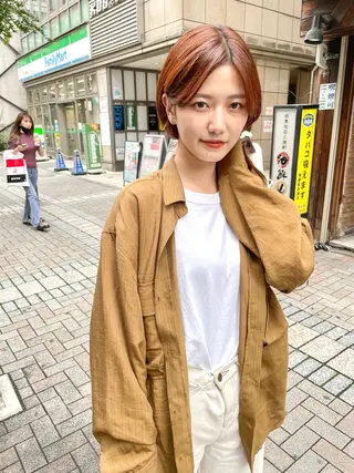 ショート カラー 一ノ瀬 暁のヘアスタイル
