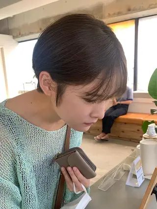 ショート 🌿似合わせ透明感 カラー松本朋幸🌿のヘアスタイル