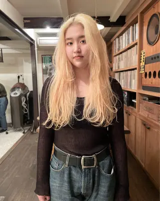 ロング カラー 篠江 廉のヘアスタイル