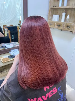セミロング カラー eMuエミュ‪ ¨̮⃝ayakaのヘアスタイル