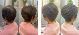 ショート カラー 岡 拓実のヘアスタイル