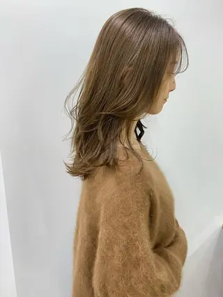 セミロング 西尾 隆介のヘアスタイル