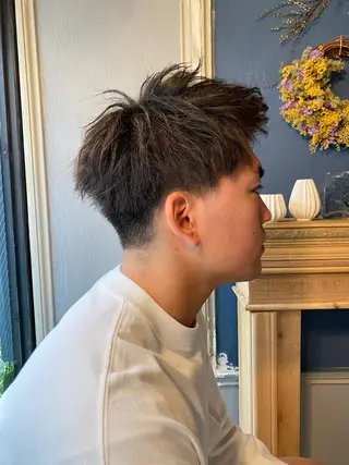 ショート メンズ 範馬 勇次郎のヘアスタイル