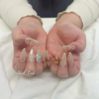 ロング カラー ネイルJaol 池袋のネイルデザイン