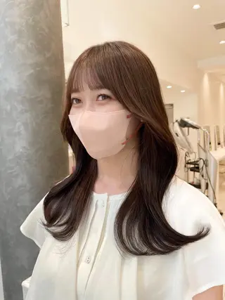 ロング カラー BiBi 武田 あやのヘアスタイル
