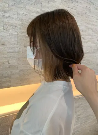 ミディアム カラー ✄折橋 彩花🐶🍑のヘアスタイル