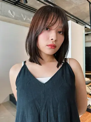 ショート カラー パーマ kazuki【顔周り ×レイヤーカット】のヘアスタイル