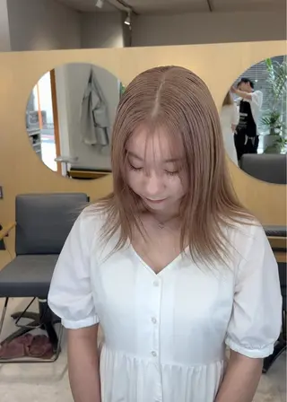 ミディアム カラー 🎨ハイトーン/ウル フ/ショート/大夢のヘアスタイル