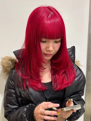 カラー YUI/アイブロウ/ 透明感カラー✨のヘアスタイル
