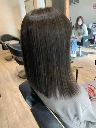 ミディアム カラー 大久保 隆蔵のヘアスタイル