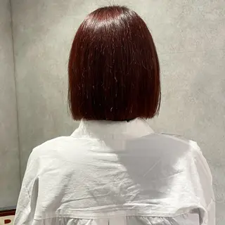 ミディアム カラー yumemiレイヤー ‎✴︎ 透明感カラーのヘアスタイル