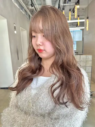 ロング カラー 可愛いベージュ作る 美容師/あかね🧸のヘアスタイル